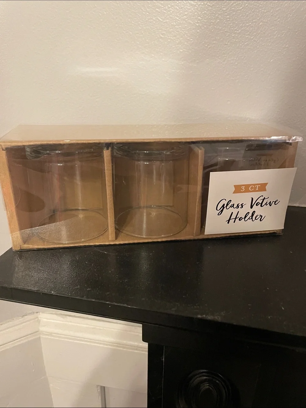 Glass Votive Holder 3-Pack – 5 Boxes (15 ct)